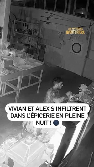 Alexandre Giudi Instagram - @vivian_officiel et @alexgiudi sont affamés et décident de récidiver en braquant l’épicerie une 2nde fois 😬 
🥥 #LAA7, aujourd’hui à 19:50