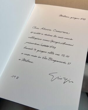 Alexia Instagram - È sempre un piacere assistere al genio di @giorgioarmani ❤️🙏