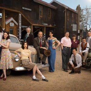 Alexia Fast Instagram - The entire cast of Manhattan.