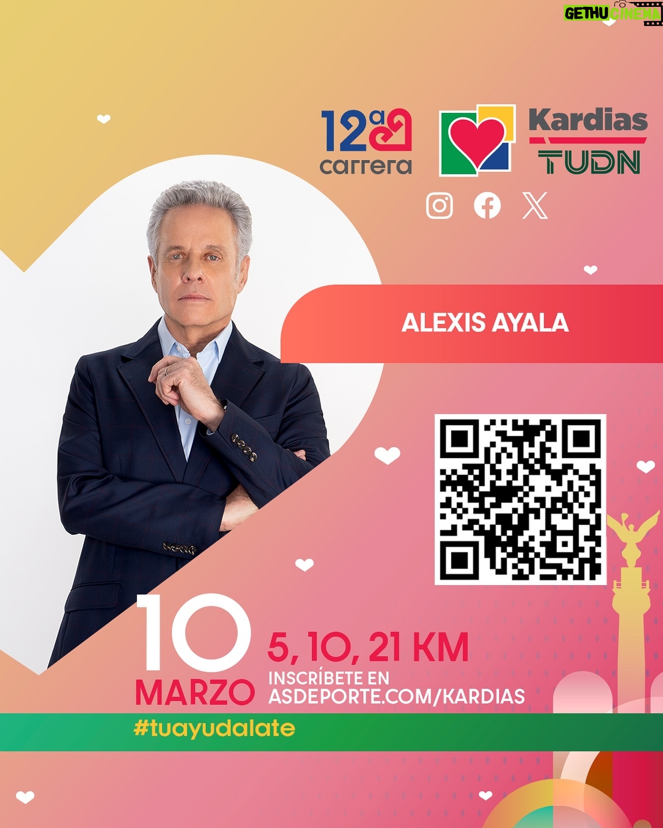 Alexis Ayala - 333 Likes - Inscríbete, corre y disfruta de la compañía de tus artistas favoritos en la carrera de Kardias el 10 de marzo. 🗓️🏃🏻♂️💛
#TuAyudaLate