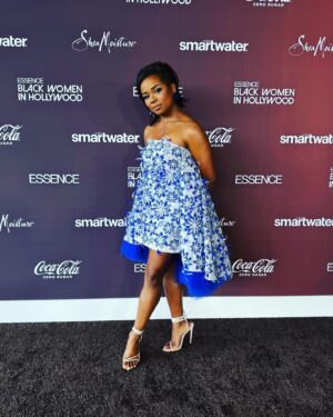 Alexis Floyd Instagram - @essence ~ Black Women in Hollywood ~ #2024 

style .. @jenniferudechukwu 
makeup .. @erika_lapearl_mua 
hair .. @tiffdoeshair 

dress .. @lethanhhoa_official 
jewels .. @alexisbittar ; @lele_sadoughi 
shoes .. @femme_la 

#essence #blackwomeninhollywood #awardseason