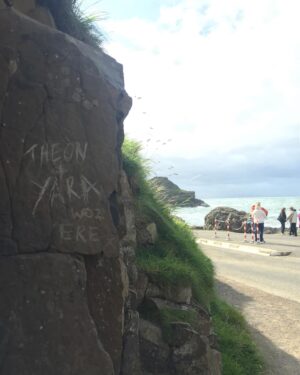 Alfie Allen Instagram - GoT photo dump. Loving a dump these days.

1. Fight prep for The Last of the Starks
2. General Theon make up notes 😜😂
3. Dan and Dave chatting next to @khivju !!!
4. The last read through!
5. Vandalism
6. Pilou (Euron Greyjoy) left this note for me on our first days shoot together. That evening was one for the books! What fun was had! #goodmemories