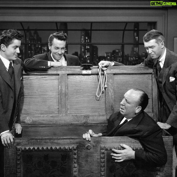 Alfred Hitchcock - 5.7K Likes - Farley Granger, John Dall, James Stewart and Alfred Hitchcock have some fun on the set of Rope.
.
.
.
#alfredhitchcock #alfredhitchcockpresents #hitchcock #director #bestdirector #suspense #masterofsuspense #cinema #classiccinema #thriller #film #filmgeek #filmmaking #filmmakers #filmdirector #movies #moviebuff #bestmovies #classicmovies #farleygranger #johndall #jamesstewart #alfredhitchcockmovies