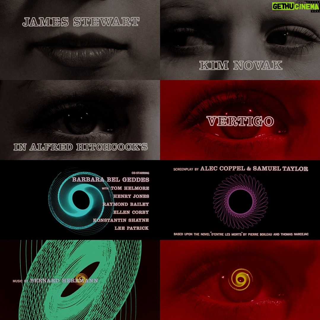 Alfred Hitchcock - 4.5K Likes - In May 2013, Kim Novak was the guest of honor at the 2013 Cannes Film Festival, where she introduced a screening of Vertigo.
This is the title sequence from Vertigo, designed by Saul Bass.
.
.
.
#alfredhitchcock #alfredhitchcockpresents #hitchcock #hollywood #director #bestdirector #filmdirector #suspense #masterofsuspense #thriller #film #filmmaking #filmgeek #classicfilm #kimnovak #movies #moviebuff #classicmovies #bestmovies #alfredhitchcockmovies