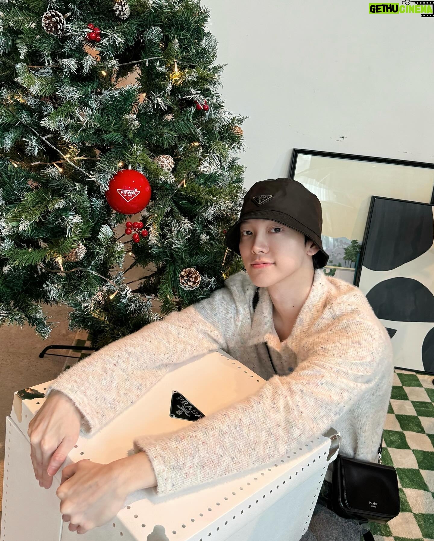 Alfred Sng - 2.6K Likes - Still riding the festive jolly wave! 😼 #PradaHoliday23 @prada