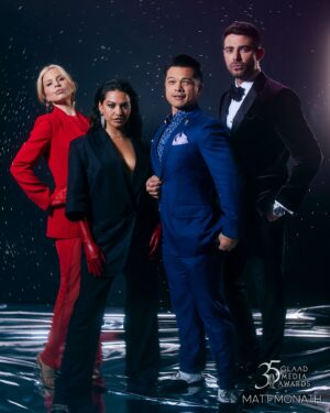 Ali Liebert Instagram - 🌌Thank you magical human @mattmonath & your team for these beautiful images from a beautiful evening celebrating queer excellence!  Loved getting all fancy and celebrating our nominated @hallmarkchannel films with our hallmark fam in nyc 🌈♥️🌈
@glaad 
💥💥💥
#queer #queerexcellence #celebrate #lgbtqia #queerartist #pride 
#representationmatters #hallmark #hallmarkies #family #glamour