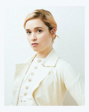 Alice Englert Instagram - @wmag thank you so much :D
words @max_gao 
photo @stephaniedianiphoto 
Mkup @gitabass 
Hairr @cnaselli 
Wearing calico cut out of one Camille’s in progress costumes i begged off of dreamy @andrea.flesch pencil marks from fitting there if you stare 👁️ link in stories ⛓️