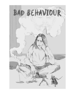 Alice Englert Instagram - Bad Behaviour is out in the USA on june 14th 🐸  I’m truly over the mooooon to share it!!! 
love to @gravitasventures for partnering with us <3

Illustration by glorious @george_elizart