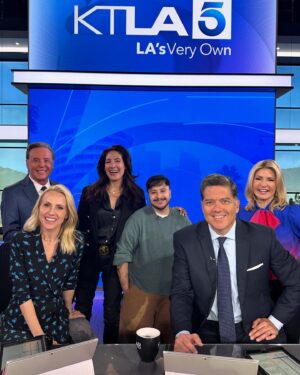 Alicia Coppola Instagram - A little throwback to #anotherworld and mama @lindadano and @zachbarack beautifully representing our short film And You Are…? On @ktla5news this morning! Thank you for inviting us and for your support!
See full interview in my bio!!!