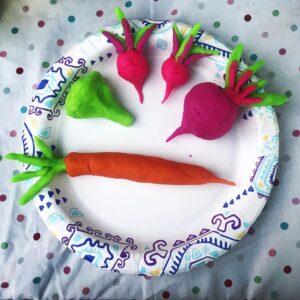 Alicia Goranson Instagram - When you’re an introvert vegetarian at a Labor Day BBQ and there’s play dough.