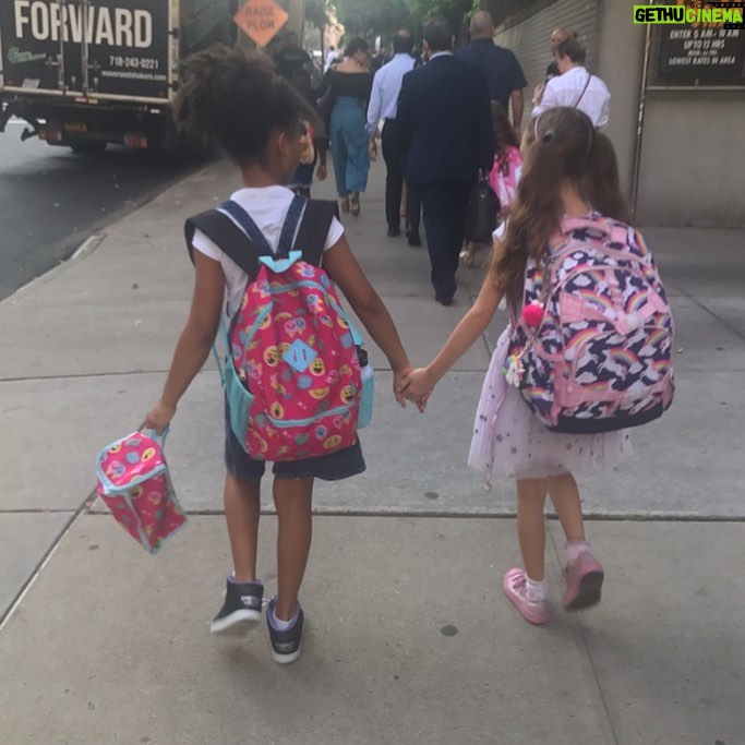 Alicia Minshew - 1.6K Likes - And so it begins... the first day of fourth grade. Fourth freaking grade!! How the time flies. That backpack is bigger than Willow! These little city chicks have walked together every year on the first day of school for the past 4 years. True pals! I love this tradition. 😍😍 #firstdayofschool #makingmemories #pals #traditions #timeflies #citychicks