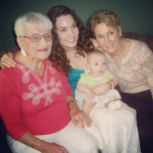 Alicia Minshew Instagram - Happy Mother's Day to all of you mommies, grandmothers, stepmothers and mother figures out there. This is me and my Willow, my mommy and my grandma. Four generations. This was a special time when my grandma first met my child. I don't even remember taking this photo. I was in that new mommy state of exhaustion and delirious bliss when my kid was feeding from my boob every 2 hours. 😳 Motherhood  have proven to be the most exhausting yet most rewarding, spectacular job I have ever had. Thank you to my amazing mommy for putting up with me. And Grandma- boy do I miss you. ❤️❤️#mothersday #fourgenerations #delirious #bliss