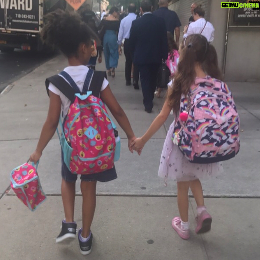 Alicia Minshew - 2.2K Likes - And so it begins... 5th freaking grade! These 2 little city chicks have been walking to school together for 5 years. It gives us all such joy each year! Look how much smaller they were the first year! I love that they still hold hands..🥰 #backtoschool #fifthgrade #nyc #citygirls #foreverpals