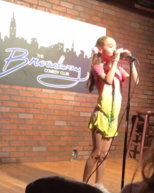Alicia Minshew Instagram - Oh ya know my pig-tailed 9 year old is just doing her stand-up comedy at the @broadway_comedy_club! So proud of her and this fearless group of NYC kids who wrote their own material and performed it last week for the public! Thank you to #broadwaycomedyclub for creating such a fun comedy camp for these amazing kids! The last photo is my fav. You can spot my lunatic in that group! 😝#broadwaycomedy #summercamp #comedian #improv #standupcomedy #nyckids #nyc #fearless #laughter