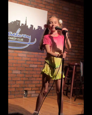 Alicia Minshew Instagram - Oh ya know my pig-tailed 9 year old is just doing her stand-up comedy at the @broadway_comedy_club! So proud of her and this fearless group of NYC kids who wrote their own material and performed it last week for the public! Thank you to #broadwaycomedyclub for creating such a fun comedy camp for these amazing kids! The last photo is my fav. You can spot my lunatic in that group! 😝#broadwaycomedy #summercamp #comedian #improv #standupcomedy #nyckids #nyc #fearless #laughter
