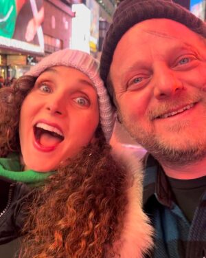 Alicia Minshew Instagram - What a treat it’s been to play with such fun people on this film! Almost got arrested by the lovely @paulborghese , frolicked in @timessquarenyc with @flyingblc73, the fabulous @michelefrantzeskos and group, and got a bad-ass tat put on my back by the magical @brushedbyceliaaurora. (Thanks @le.woods for snapping the photo!) 😁 Nothing better than shooting in NYC. There’s no place like it. Excited to see how all of this madness pieces together. So grateful. 🥰