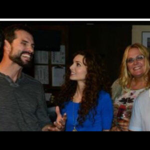 Alicia Minshew Instagram - Throwing it back to me and my pals behind the scenes on the set of @tainted_dreams_the_series. We are excited to find out that Seasons 1 and 2 willI be airing on September 23rd on @popstarmagazine on their hot new app #PopstarTV! Woo hoo! Here I think @michaeleric00 is putting shit in my hair, @austinpeck is telling me and @carolynhinsey some crazy story and then our amazing director @blangiardosonia is helping us sort out a tricky scene. God knows what we were saying to get her on her knees! 😭 Nothing but fun times with this group! 😬 #tbt #tainteddreams #behindthescenes #popstarTV