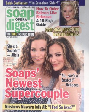 Alicia Minshew Instagram - Happy happy birthday to you, my dear, beautiful, talented and hilarious friend Rebecca! Remember this mock @soapdigest cover @maralevinsky made for us?!! 🤣🤣It is pure genius! We are babies here! Feels like yesterday. This was the beginning of a truly special friendship. ❤️❤️#birthdaygirl #mypal #supercouple #snatch #loveher