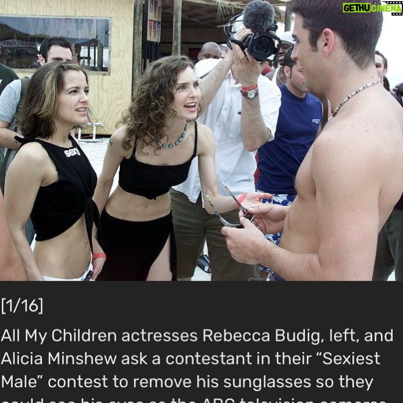 Alicia Minshew - 1.8K Likes - Happy First day of Spring! Thank you to my friend Toni who sent me this hilarious spring break throwback here. Oh Lord...exactly 16 years ago this is what I was doing with my pal!🤦🏻♀️ 😝Hey it was our job! We were shameless.... (My hubby knows what a hussy he married ....😬!) Fun times...#tbt #springbreak #2003 #sexymancontest #panamacitybeach #floridagirl #allmychildren #kendallandgreenlee #bff #shameless #condo