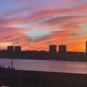 Alicia Minshew Instagram - Willow wrote this during one of our walks. That is what is going on in her young mind. That’s all I got. #besafe .Next is our springtime sunset. #ilovenyc ❤️