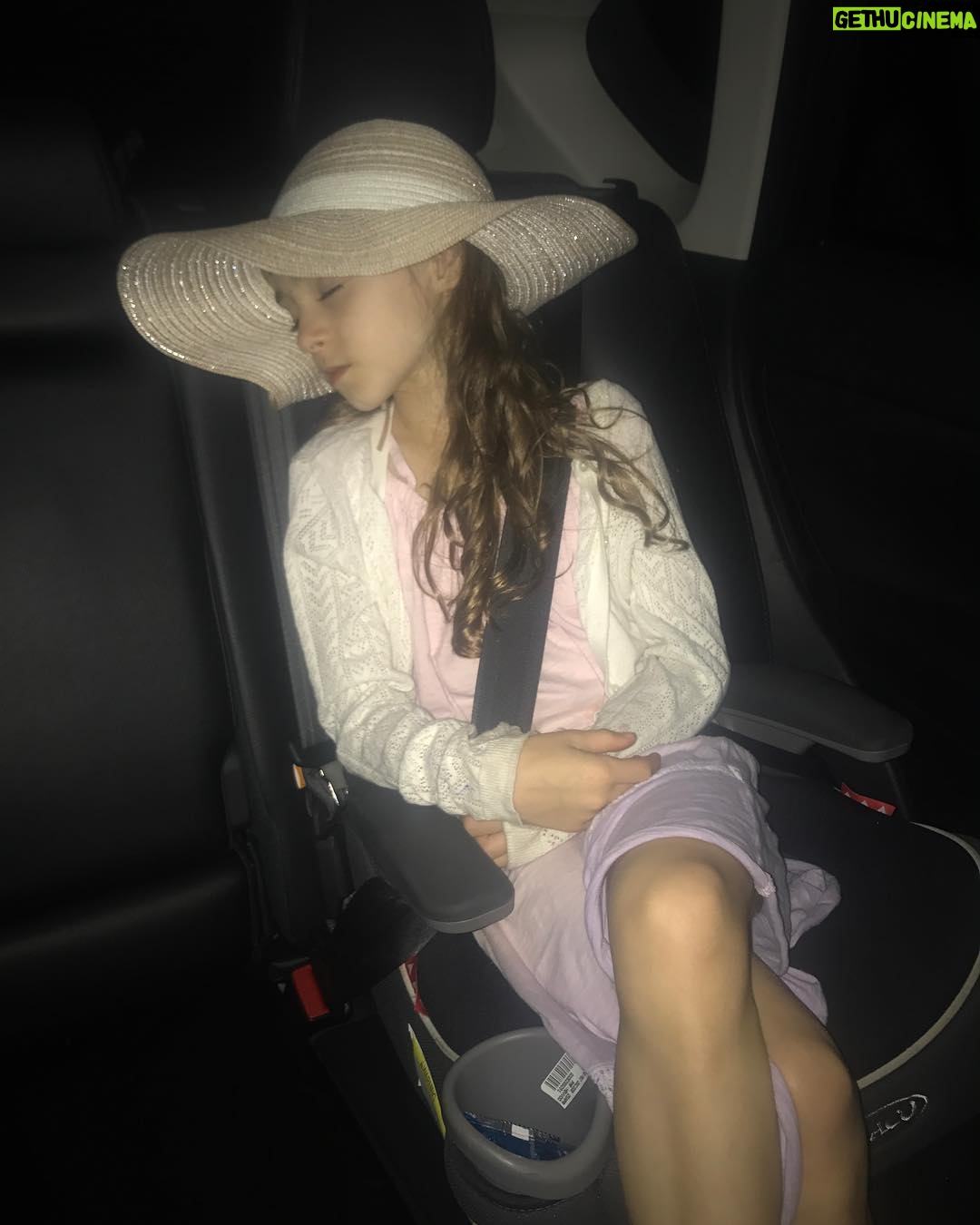 Alicia Minshew - 1.4K Likes - After a fun day in #southhampton Miss Priss is knocked out. I looked in the back seat and saw Wills asleep in my hat! Have no idea when she put it on. 🤣😍 My little lady. Thank you @afrischtak! ❤️#misspriss #knockedout #funday