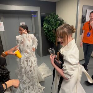 Alika Milova Instagram - I literally built up a world of Bridges!!! 
Unforgettable experience, thank you aaallll so much for supporting me and saying good things- Warsaw, Tel Aviv, Madrid, Amsterdam and London🫶🏽
Love you and see you all soon in Liverpool! 
Yours truly, Alika❤️
.
.
Also supporting Estonian designers such as @dianaarno on the 2nd picture, @sillerandviir 🌞