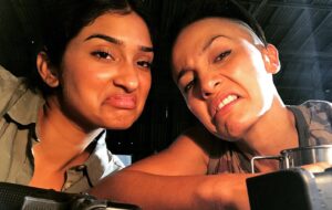 Alin Sumarwata Instagram - It’s not right that I’m away from this huneypot on #pankcakeday ... or any day really 😞😢🧡 @veesethu #chetters #spacebar #cribface #cribdaze #strikeback #finalseason UK Premier tonight 9pm @skytv Enjoy 🥞💥