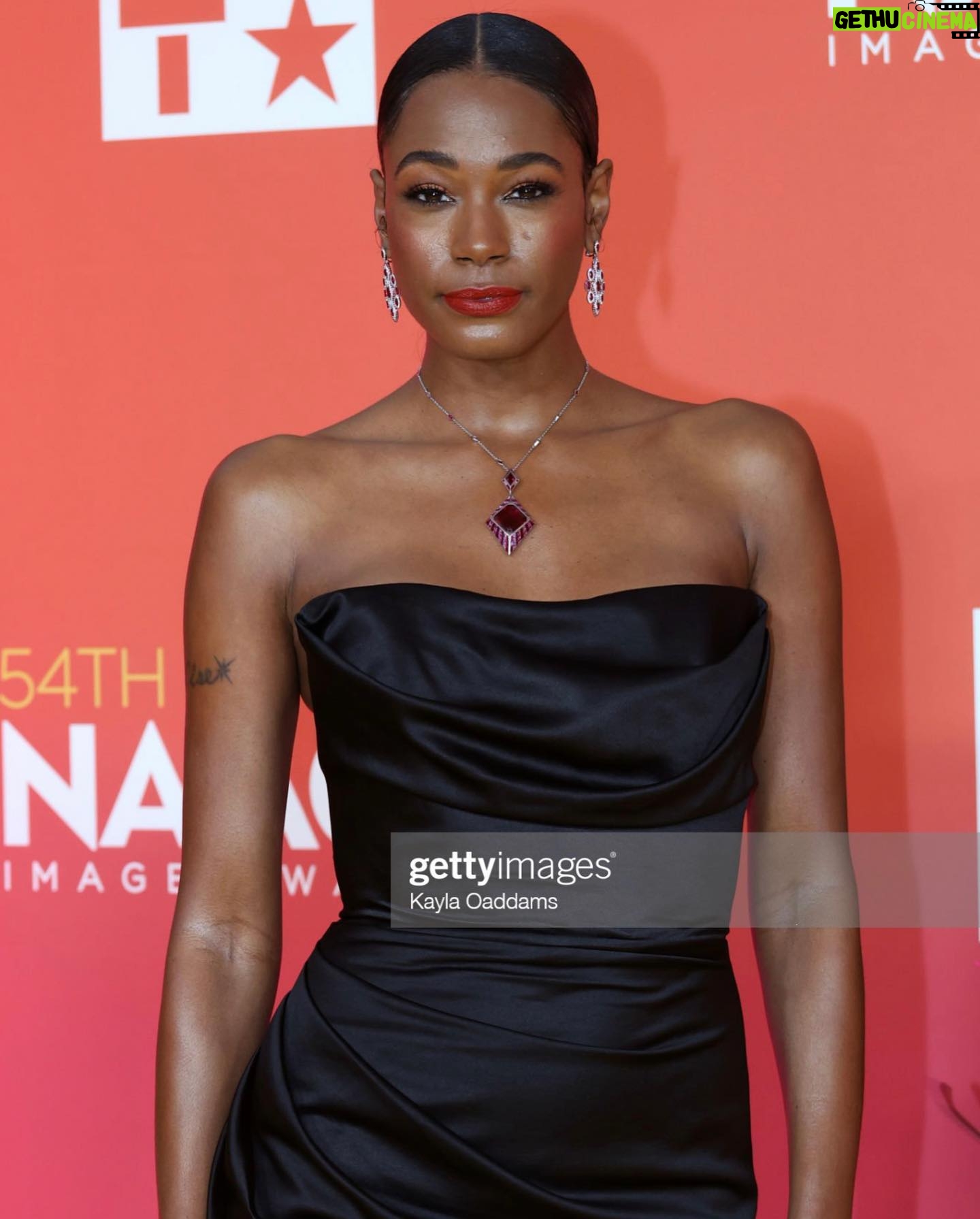 Alise Willis - 505 Likes - Thank you @naacpimageawards and @bet for a night to remember!
Surrounded by black excellence✨
The energy was magnetic.
Hair: @prettyfabhair
Makeup: @courtney_andrea_
#naacpimageawards #bet #awards #awardseason #naacp #black #blackexcellence #actress #chic #glamour #glam #ponytail #redcarpet #yellowcarpet #jewels