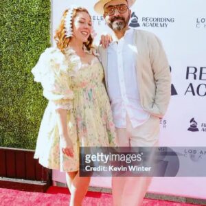 Alisha Gaddis Instagram - What an honor to be invited to attend the @recordingacademy GRAMMY Nomination Celebration! What a glorious event! Thankful to have my handsome ride-or-die husband next to me and rep the @theluckyband_ fam ❤️🏆❤️ Congrats to all the nominees and truly grateful to be a part of the legacy. #grammy #grammynominee #losangeles #wifey #grammywinner #latingrammy #hollywood