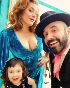 Alisha Gaddis Instagram - Remember when we were nominated for a Latin Grammy during COVID covid? And we watched the Grammys on our couch - isolated from our band members just down the road? Nope? Yeah, it’s almost like it didn’t happen. So surreal. @kristinafrisch let me borrow this gorgeous gown (we didn’t even get to hug but remotely dropped it off). Lucky didn’t wear shoes to the “ceremony” and the red carpet was our living room rug. Grateful for this time and grateful that’s it’s over. Be safe out there! And this is a reminder: keep making art. Even when you are alone. Even when the world is on fire. Even when you are deeply heartbroken. The world needs your light. The world needs YOU! 💜 #latingrammy #grammy #redcarpet