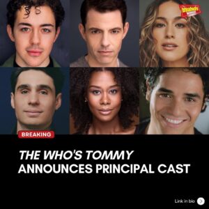 Alison Luff Instagram - @jambrosi25, @bobby_conte, @adamjacobsnyc, @alisonluff, and @csajous have been announced to join THE WHO’S TOMMY on Broadway, along with previously announced @ali.louis as Tommy Walker. Learn more about the full cast at the link in our bio!