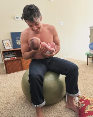 Alison Luff Instagram - My forever Valentines. 💘 Witnessing @matthewmagnusson step into Fatherhood has been one of the best parts of becoming a Mama. Sometimes I feel like my heart just might actually burst. Levi and I are so lucky to call you ours.