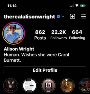 Alison Wright Instagram - Today 2.22.22  I hit 22.2k followers 😂😂😂 😳
what the .. ?

I swear it was 22.1 yesterday 😂😂

#allthetwos #222222
