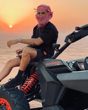 Allan Guedj Instagram - Riding in the desert💥
Merci à @desertsquaddxb 🔥🙏