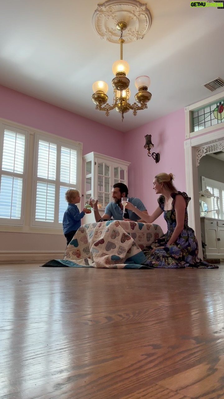 Allegra Edwards - 1.1K Likes - On 6/5 at 4pm, the 3 of us got the keys 2 our 1st home. She is a charming, light-filled, well-loved, colorful dame from a bygone era, and we are so very inspired by her potential. Thank you @bwgrealtygroup for showing us all the possibilities we couldn’t picture on our own and for guiding us through this months-long journey. And thank you to my husband for holding my hand while I white-knuckle grip his for dear life. Now the fun begins, baby! 🎨