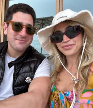 Allie Kaplan Instagram - One year ago I said yes 💍🥹 @jdrutstein I can’t wait to say I do in two months! 😱🥹 I love you forever and beyond. 💕🥰 I can’t wait to marry my best  friend and have a lifetime full of adventures together! 💃🏼✨💃🏼