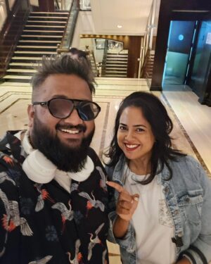 Alok Babu Instagram - Humble & Kind, Absolute honour meeting you mam 🥰🙏🏻
@reddysameera ❤️