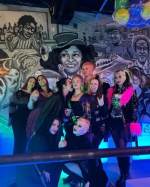 Alondra Excene Shields Instagram - My “Boo-chelorette” in New Orleans 🦇
My heart is so full after spending last week with all of these amazing women in one of my favorite cities! Everyone got along so well and it was truly magical! We started the trip with a night in at our mini mansion, taking advantage of our heated pool. 1st day we went and visited our Vampire Queen Anne Rice. We drank red wine and left some as an offering. 🧛🏻‍♀️🩸 We did a ghost tour, then raged our faces off at The Dungeon Bar! They don’t allow photos which is probably a good thing 😂 
Having my Mom there with Me was so special. I’ve been wanting her to go to NOLA with Me since the first time I went. I’d have no love for vampires or Anne Rice if it wasn’t for Her 🖤🧛🏻‍♀️
I’ll never forget this trip. I’ll never forget how these women showed up for Me and made me feel so special. I’m truly the luckiest girl in the world. 
Huge thank you to my Wife & Maid of Honor @witch.book_ for wrangling everyone & getting the cutest decorations! 
I love you all so much and can’t wait for the wedding in a few weeks!!
We’ll always have New Orleans 🖤🦇
Most of my clothes and accessories are from @foxbloodshop 
•
•
•
•
•
•
#nola #neworleans #bacheloretteparty #boochelorette #thiswitchisgettinghitched #annerice #annericegrave #foxblood #babeswhowearblack