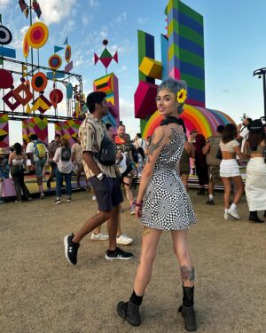 Alondra Excene Shields Instagram - Weekend 2 was SO FUN!
I worked opening shifts so I was able to hang out at night which was wonderful! Camping and working in the heat is always a challenge, but I’m proud of myself and how resilient I am! I kicked Coachellas ass! 😂
Looking forward to a few weeks of rest before heading to Vegas for EDC! 
Thanks again @thespiritualgoth for referring me to Just Squeezed and making this birthday month so memorable! 🖤♉️🤘🏽✨
•
•
•
•
•
#coachella #weekend2 #indio