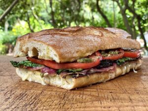 Alton Brown Instagram - This grilled ciabatta hits every note. The combination of flavors and textures is  truly next level. I don't want to hurt your feelings, but I don't know if you can handle it. 

#linkinbio #grilledciabatta #altoneats #freshtakeonaclassic