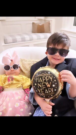 Aly Mang Instagram - 🥂It’s already 2024 in this house!😎 🎉 

Rather than look back at this year, my little ones remind me I must soak in this present moment and only look forward…

Life moves fast… “if you don’t stop and look around once in a while, you could miss it.” 😉

Cheers to the year ahead and to all that matter most ✨ 
#DressUpParty #ThomasJeffreyMang #ViviRoseMang
(Thomas 2 1/2 • Vivi 2 months)