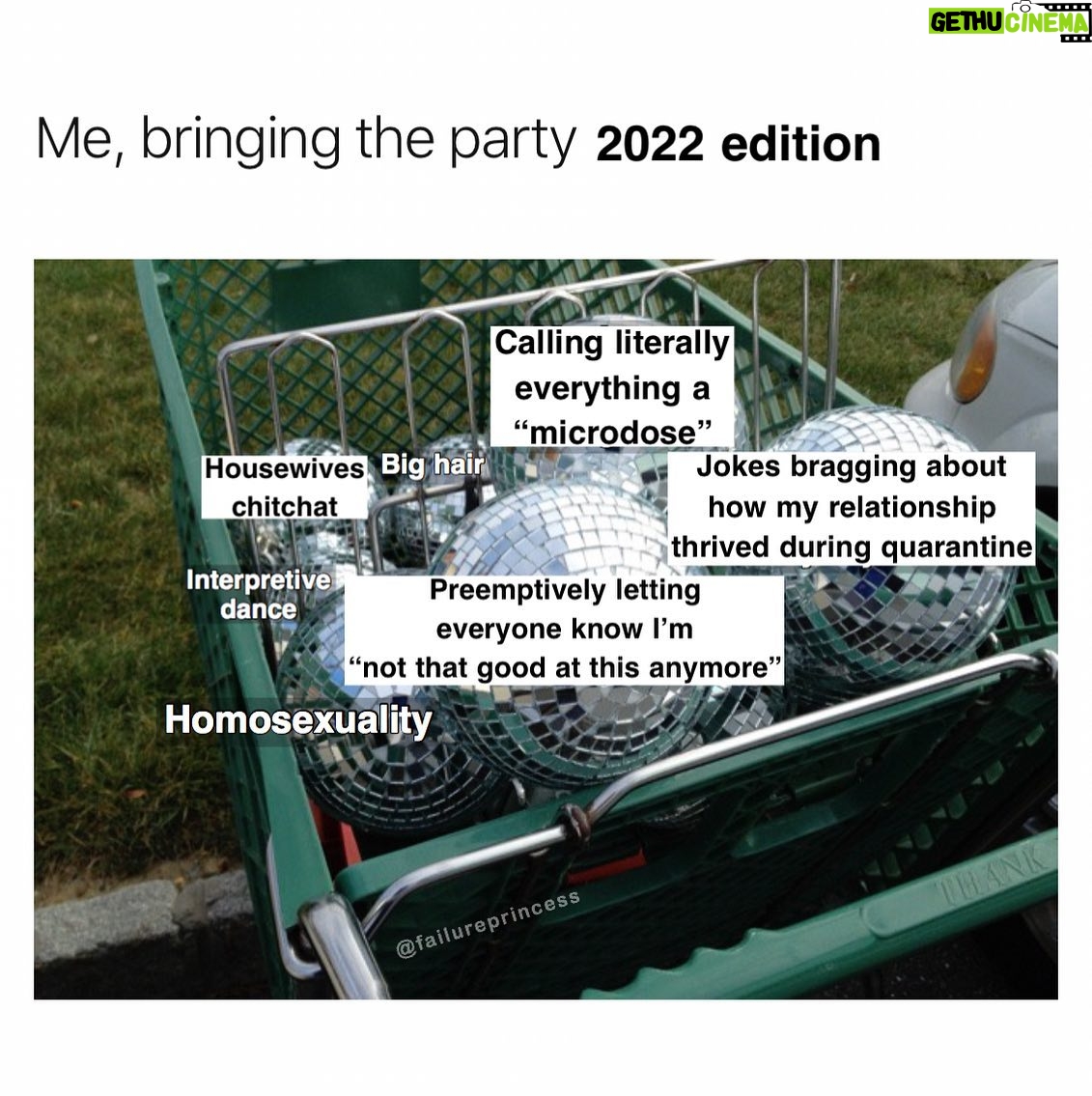 Amanda-Faye Jimenez - 3 Likes - MEME UPDATE: Some #partygirlofacertainage things change, some things stay the same, and some I guess are the same but feel different. Most news on the aging front as always is bleak (p sure I have a bald spot in my bangs??) but that thing is happening at…my…new age…that happened in my thirties where I expected to feel different (better) like everyone promised right away but it took a second. All of a sudden things from my early 30s that seemed normal or whatever seem so stupid now. And I guess part of growing up is just a race to see how quickly you start to find your former self a fucking tool. Doing pretty great on that part!