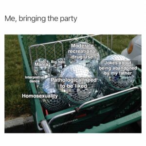 Amanda-Faye Jimenez Instagram - MEME UPDATE: Some  #partygirlofacertainage things change, some things stay the same, and some I guess are the same but feel different. Most news on the aging front as always is bleak (p sure I have a bald spot in my bangs??) but that thing is happening at…my…new age…that happened in my thirties where I expected to feel different (better) like everyone promised right away but it took a second. All of a sudden things from my early 30s that seemed normal or whatever seem so stupid now. And I guess part of growing up is just a race to see how quickly you start to find your former self a fucking tool. Doing pretty great on that part!