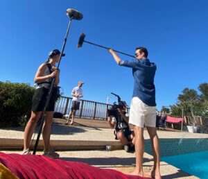 Amanda Hermiine Künnapas Instagram - Since “Free Money” is out, I’ll let you have a little sneak peak to our behind the scenes.🤑

 #vabaraha #tallifornia #featurefilm