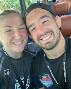 Amanda Leve Instagram - Whether it is before a fight, after a jiujitsu match, a special occasion, or scootering around a different city... I have the best guy with me for it all. Happy Valentine’s Day to my love!🥰❤️ #IfYourBoyfriendDoesntHaveCauliflowerEarYouHaveAGirlfriend