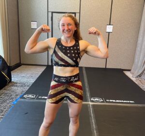 Amanda Leve Instagram - Stars, stripes & winning fights🇺🇸😏
-
-
-
Before fighting for the PFL, I was suppose to wear this cool outfit for a different fight that was ultimately cancelled.
I never gave @defilasport a shoutout for the amazing quality.  So, thank you!
#proud #american 
#MERICA #USA 
#mma #wmma #flex #mixedmartialarts #grappling #jiujitsu #grapplinggirls #bjj #bjjgirls #nogi #ufc #bellator #pfl #🇺🇸 #freedom #WorldWarChamps #HomeOfTheBrave #LandOfTheFree