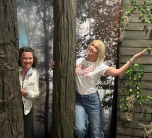 Amanda Wyss Instagram - Thank you @madmonster! @langenkamph and I had the best time but we can’t find our way out of these strange woods.