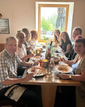 Amanda Wyss Instagram - A magical adventure. Switzerland with my family and visiting one of my dearest friends in Italy.  Planes, trains, cars, toboggans and miles and miles of walking. Some solo parts and lots of love everywhere. Grateful 💖 @lynette_reed_art @livelikealocalitaly 
#family #switzerland  #italy #bassanodelgrappa #venice #travel