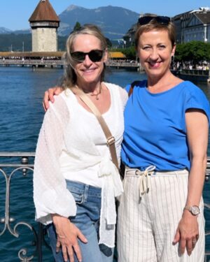 Amanda Wyss Instagram - A magical adventure. Switzerland with my family and visiting one of my dearest friends in Italy.  Planes, trains, cars, toboggans and miles and miles of walking. Some solo parts and lots of love everywhere. Grateful 💖 @lynette_reed_art @livelikealocalitaly 
#family #switzerland  #italy #bassanodelgrappa #venice #travel