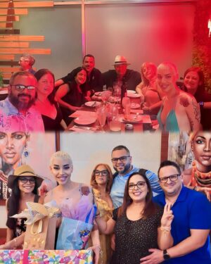Amar Sotomayor Instagram - It’s 50 baby! Unas cuantas fotitos de mi cumple el 1 de diciembre! Nada mejor que celebrar con la gente que uno ama un año más de vida y en mi patria. Agradecida a Dios y mis ángeles, Namaste y TE CALLAS!🧜🏼‍♀️🩵🎂
#amarsotomayor #actriz #model #modelo #singer #transgender #transgenero #trans #transexual #mtf #transwoman #transpride #transmodels #transactress #puertorican #puertorico #lgbtq  #blondehair #boricua #losangeles #california #fashion #love #tattoo #cumpleaños #birthday #amor #itsmybirthday #birthdaygirl #family